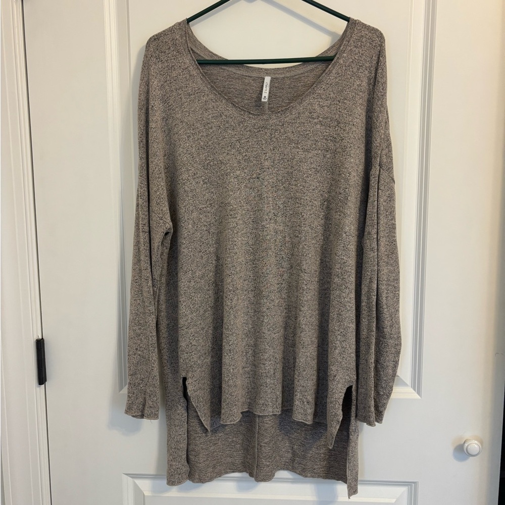 ZSupply Cozy Gray Long Sleeve Tunic Top - size medium
